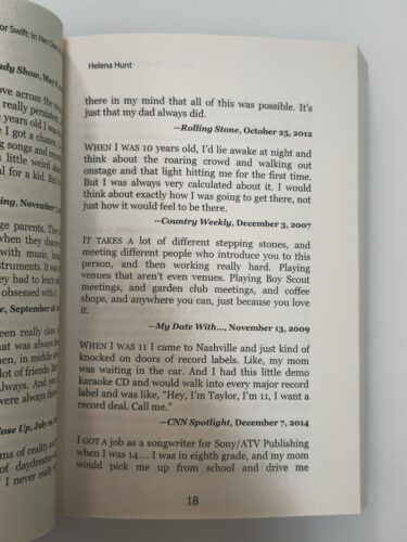 کتاب تیلور سوییفت Taylor Swift in her own words - 3
