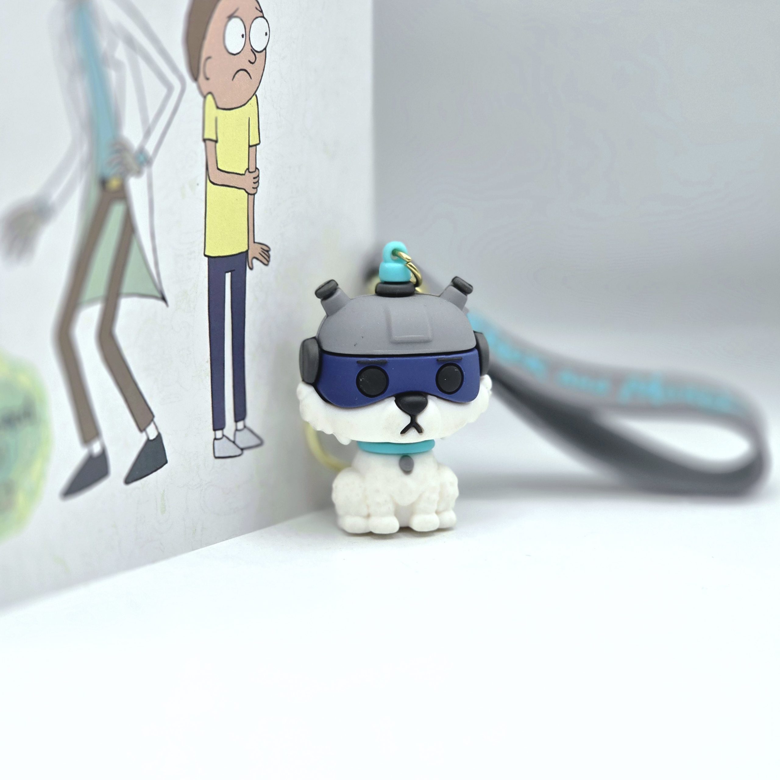 جاسوییچی سگ لانموور ریک اند مورتی Lawnmower Dog Keychain - تصویر 3